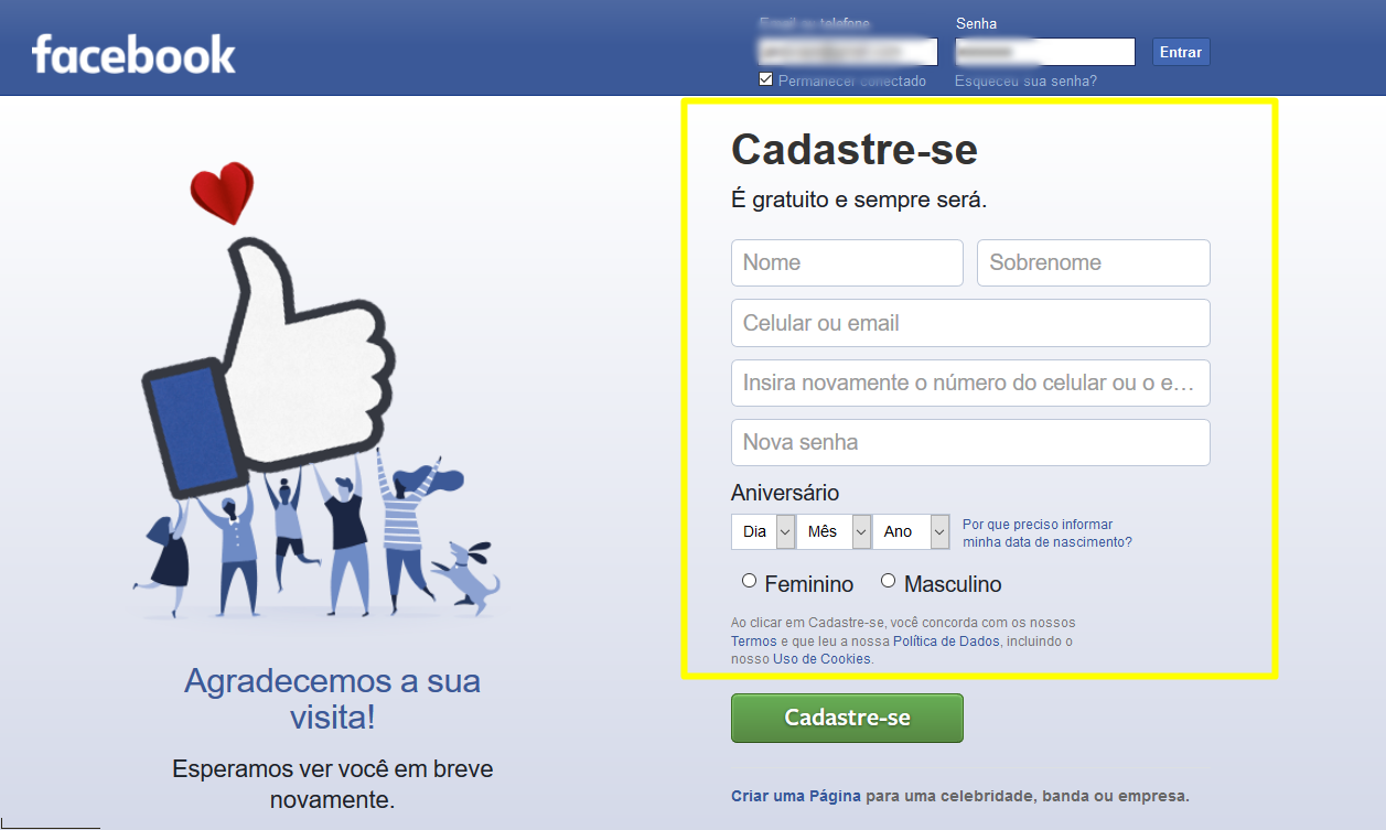 Criação do Facebook (2004)